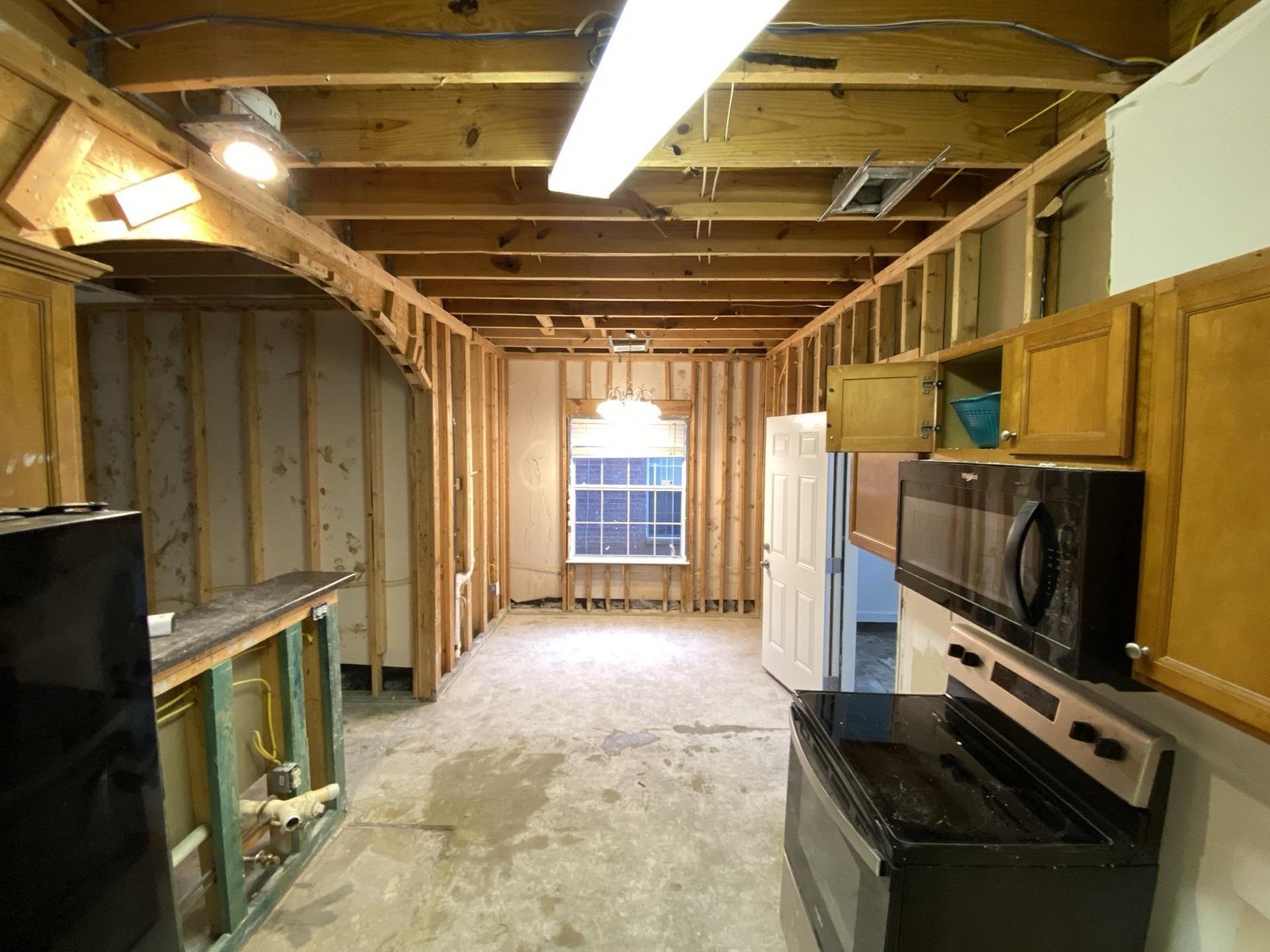 Completed kitchen rebuild in a Lexington, KY home after an insurance-funded reconstruction